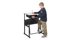 Adjustable Height Desks & Tables Safco Office Furniture Height Adjustable Student Desk with Book Box