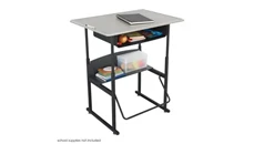 School Desk Safco Office Furniture Adjustable-Height Stand-Up Desk