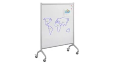 Mobile Boards Safco Office Furniture Screen Whiteboard 42in x 54in