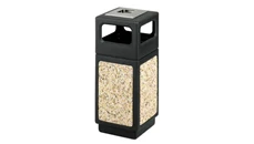 Trash Cans & Waste Receptacles Safco Office Furniture 15 Gallon Ash Urn/Side Open Waste Receptacle