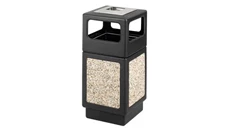 Trash Cans & Waste Receptacles Safco Office Furniture 38 Gallon Ash Urn/Side Open Waste Receptacle