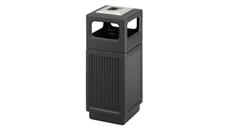 Trash Cans & Waste Receptacles Safco Office Furniture 15 Gallon Ash Urn/Side Open Waste Receptacle
