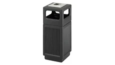 Trash Cans & Waste Receptacles Safco Office Furniture 15 Gallon Ash Urn/Side Open Waste Receptacle