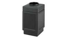 Trash Cans & Waste Receptacles Safco Office Furniture Recessed Panel, Top Open, 38 Gallon Receptacle