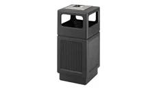 Trash Cans & Waste Receptacles Safco Office Furniture 38 Gallon Ash Urn/Side Open Waste Receptacle