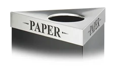 Trash Cans & Waste Receptacles Safco Office Furniture Paper Recycling Receptacle Lid