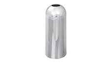 Trash Cans & Waste Receptacles Safco Office Furniture Open Top Dome Receptacle, Chrome