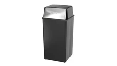 Trash Cans & Waste Receptacles Safco Office Furniture Push Top Receptacle