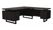 L Shaped Double Pedestal Desks Safco Office Furniture 72" x 78" L-Shaped Desk, BBB/BF Pedestals