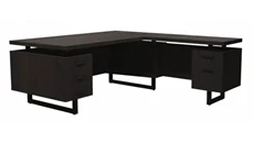 L Shaped Double Pedestal Desks Safco Office Furniture 72" x 78" L-Shaped Desk, BBB/BF Pedestals