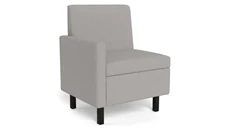 Club & Lounge Chairs Safco Office Furniture Lounge Chair with Right Side Arm