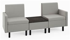 Sofas Safco Office Furniture 2 Person Lounge Seating with Center Table