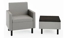 Club & Lounge Chairs Safco Office Furniture Lounge Chair with Side Table