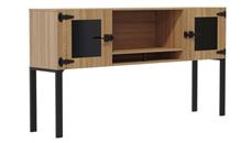 Desk Hutches Safco Office Furniture 72” Hutch with Glass Doors