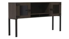 Desk Hutches Safco Office Furniture 72” Hutch with Glass Doors