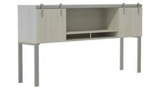Desk Hutches Safco Office Furniture 72” Hutch with Sliding Wood Doors