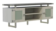 Storage Credenzas Safco Office Furniture Low Wall Cabinet Glass Doors