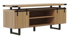 Storage Credenzas Safco Office Furniture Low Wall Cabinet Wood Doors