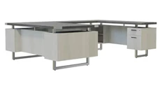 U Shaped Double Pedestal Desks Safco Office Furniture 72in x 98in U-Shaped Desk, BBB/BF Pedestals