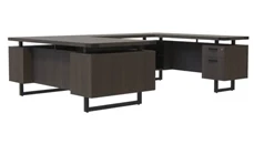 U Shaped Double Pedestal Desks Safco Office Furniture 72in x 98in U-Shaped Desk, BBB/BF Pedestals