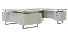 U Shaped Double Pedestal Desks Safco Office Furniture 72in x 98in U-Shaped Desk, BBB/BF Pedestals