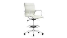 Drafting Stools Woodstock Leather Swivel Stool