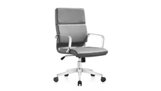 Conference Room Chairs Woodstock Mid Back Leather Swivel Chair