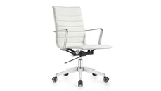 Conference Room Chairs Woodstock Mid Back Leather Swivel Chair