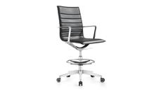 Drafting Stools Woodstock Leather Swivel Stool