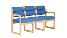 Sofas Wooden Mallet Triple Sled Base Sofa