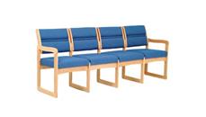 Sofas Wooden Mallet Quadruple Sled Base Sofa