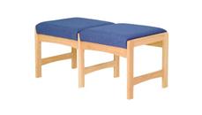 Benches Wooden Mallet Double Bench Designer Fabric