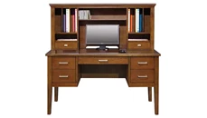 Wood Veneer Desks Wilshire Furniture 54in W Desk with Hutch