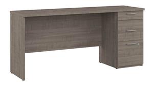 Computer Desks Bestar Office Furniture 65in W Computer Desk with Drawers