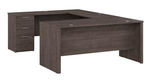 U Shaped Desks Bestar Office Furniture 65in W U-Shaped Desk