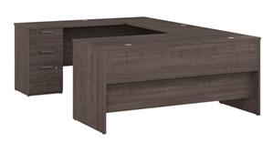U Shaped Desks Bestar Office Furniture 65in W U-Shaped Desk