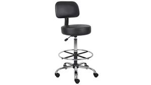 Medical Stools WFB Designs Medical Drafting Stool with Back