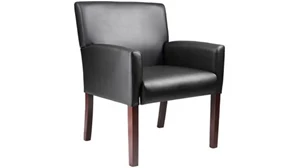 Lobby & Guest Chairs - Wood WFB Designs Reception Box Arm Chair