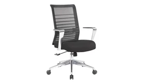 Ergonomic Task Chairs WFB Designs Mesh Back Task Chair with Aluminum Arms & Base
