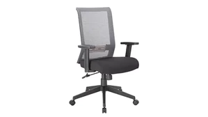 Ergonomic Task Chairs WFB Designs Horizontal Mesh Back Fabric Seat Task Chair