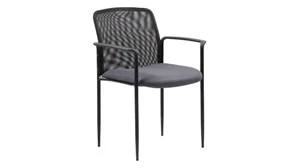 Lobby & Guest Chairs - Metal WFB Designs Stackable Mesh Guest Chair