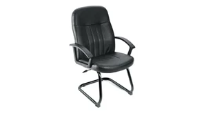 Lobby & Guest Chairs - Metal WFB Designs Leather Guest Chair