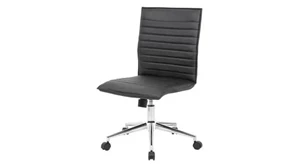 Ergonomic Task Chairs WFB Designs Vinyl Armless Hospitality Chair