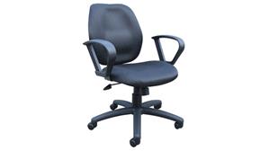 Ergonomic Task Chairs WFB Designs Mid Back Task Chair with Loop Arms