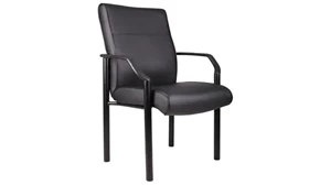 Lobby & Guest Chairs - Metal WFB Designs Leather Guest Chair