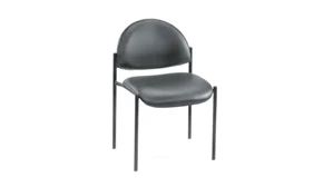 Stackable Meeting Chairs WFB Designs Black Caressoft Armless Stack Chair