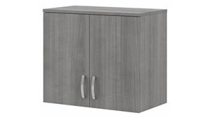 Storage Cabinets Bush Furnishings Closet Wall Cabinet with Doors and Shelves
