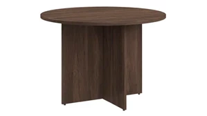 Conference Tables Bush 42in Round Conference Table with Wood Base
