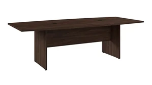 Conference Tables Bush Furnishings 8ft W x 42in D Boat Shaped Conference Table with Wood Base