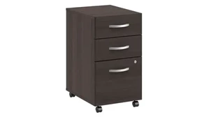 Mobile File Cabinets Bush Furniture 3 Drawer Mobile File Cabinet - Assembled